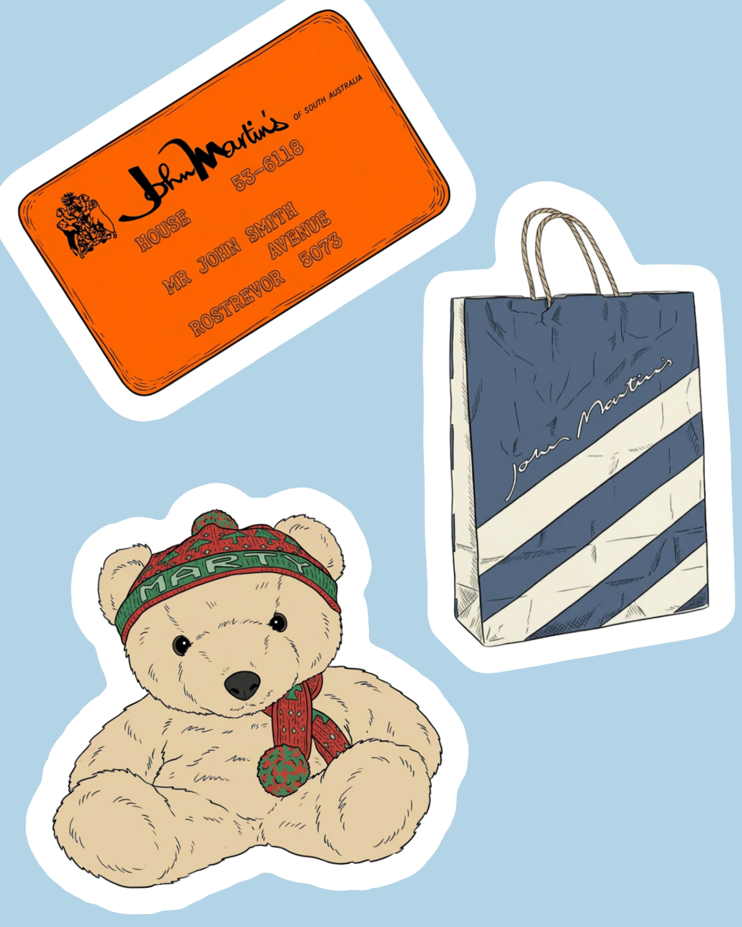 Johnnies Vinyl Stickers